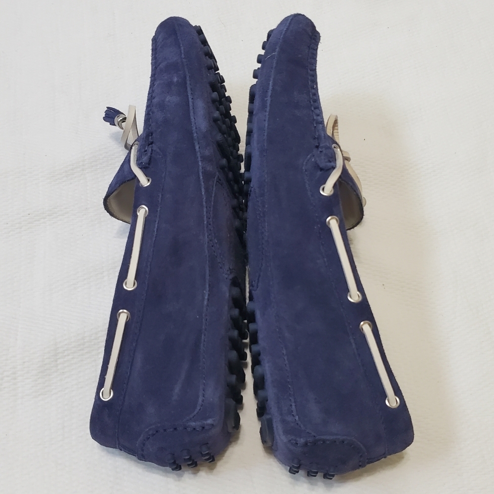 Cole Haan Cobalt Blue Suede Moccasin Driving Loafers Mens 11 - Picture 6 of 11
